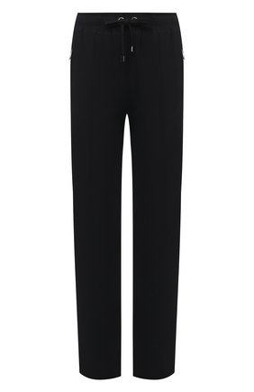 Женские брюки из  вискозы DOLCE & GABBANA черного цвета, арт. FTA65T/G7RNY | Фото 1 (Материал внешний: Вискоза; Длина (брюки, джинсы): Стандартные; Стили: Кэжуэл; Женское Кросс-КТ: Брюки-одежда; Силуэт Ж (брюки и джинсы): Прямые; Региональные ограничения белый список (Axapta Mercury): RU)