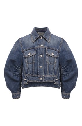 Женская джинсовая куртка ALEXANDER MCQUEEN синего цвета по цене 157000 руб., арт. 657828/QMABC | Фото 1 Женская джинсовая куртка ALEXANDER MCQUEEN синего цвета, арт. 657828/QMABC | Фото 1