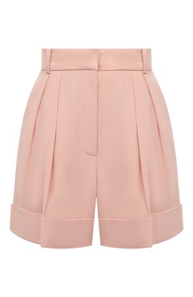 Женские шорты ALEXANDER MCQUEEN светло-розового цвета по цене 61950 руб., арт. 657150/QEAAA | Фото 1 Женские шорты ALEXANDER MCQUEEN светло-розового цвета, арт. 657150/QEAAA | Фото 1 (Материал внешний: Синтетический материал, Вискоза; Длина Ж (юбки, платья, шорты): Мини; Женское Кросс-КТ: Шорты-одежда; Материал подклада: Купро; Стили: Романтичный)