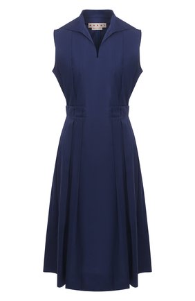Женское хлопковое платье MARNI синего цвета по цене 61900 руб., арт. ABMA0640A0/UTCZ56 | Фото 1 Женское хлопковое платье MARNI синего цвета, арт. ABMA0640A0/UTCZ56 | Фото 1