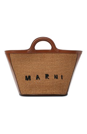 Женская сумка tropicalia small MARNI коричневого цвета по цене 71900 руб., арт. BMMP0068Q0/P3860 | Фото 1 Женская сумка tropicalia small MARNI коричневого цвета, арт. BMMP0068Q0/P3860 | Фото 1