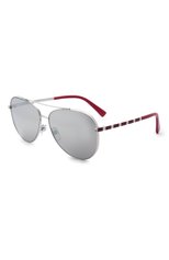 Женские солнцезащитные очки VALENTINO серебряного цвета, арт. 2047-30066G | Фото 1 (Региональные ограничения белый список (Axapta Mercury): RU; Тип очков: С/з; Очки форма: Авиаторы)
