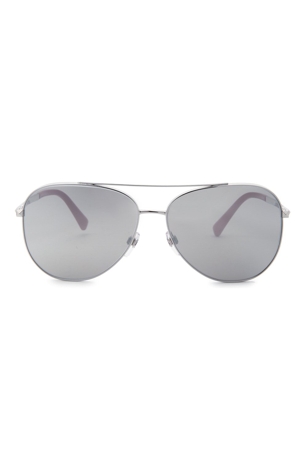 Женские солнцезащитные очки VALENTINO серебряного цвета, арт. 2047-30066G | Фото 3 (Региональные ограничения белый список (Axapta Mercury): RU; Тип очков: С/з; Очки форма: Авиаторы)