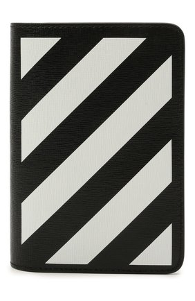Женские кожаная обложка для паспорта OFF-WHITE черно-белого цвета по цене 22800 руб., арт. 0MNC010S21LEA002/W | Фото 1 Женские кожаная обложка для паспорта OFF-WHITE черно-белого цвета, арт. 0MNC010S21LEA002/W | Фото 1