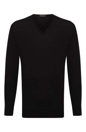 Мужской шерстяной пуловер LORO PIANA темно-синего цвета по цене 86450 руб., арт. FAL1469 | Фото 1 Мужской шерстяной пуловер LORO PIANA темно-синего цвета, арт. FAL1469 | Фото 1