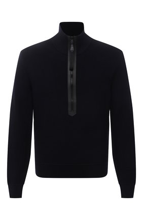 Мужской шерстяной свитер TOM FORD темно-синего цвета по цене 148000 руб., арт. BWM2N/TFK125 | Фото 1 Мужской шерстяной свитер TOM FORD темно-синего цвета, арт. BWM2N/TFK125 | Фото 1