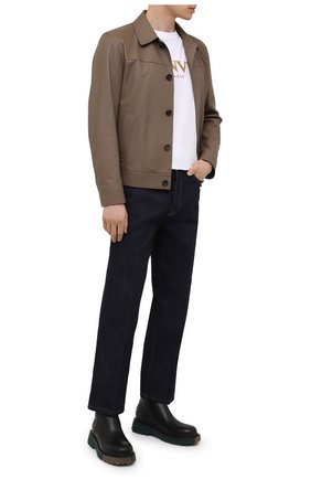 Мужская кожаная куртка BRIONI коричневого цвета по цене 678500 руб., арт. PLZ90L/P7708 | Фото 2 Мужская кожаная куртка BRIONI коричневого цвета, арт. PLZ90L/P7708 | Фото 2 (Рукава: Длинные; Материал подклада: Купро; Длина (верхняя одежда): Короткие; Мужское Кросс-КТ: Кожа и замша; Стили: Кэжуэл; Кросс-КТ: Куртка; Материал внешний: Натуральная кожа)