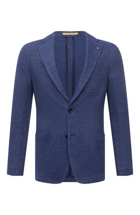 Мужской пиджак из хлопка и льна SARTORIA LATORRE темно-синего цвета по цене 39950 руб., арт. JDEC0 JE3071 | Фото 1 Мужской пиджак из хлопка и льна SARTORIA LATORRE темно-синего цвета, арт. JDEC0 JE3071 | Фото 1