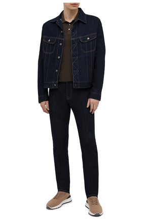 Мужское хлопковое поло ZEGNA COUTURE хаки цвета по цене 45050 руб., арт. CWC96/C32 | Фото 2 Мужское хлопковое поло ZEGNA COUTURE хаки цвета, арт. CWC96/C32 | Фото 2