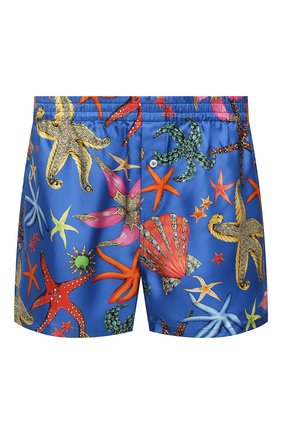 Мужские шелковые боксеры VERSACE синего цвета по цене 43950 руб., арт. AUU05053/1F01193 | Фото 1 Мужские шелковые боксеры VERSACE синего цвета, арт. AUU05053/1F01193 | Фото 1