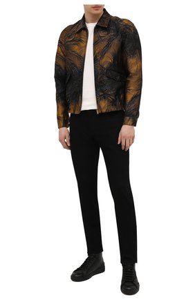 Мужские кожаные кеды portofino light DOLCE & GABBANA черного цвета по цене 66800 руб., арт. CS1866/A0259 | Фото 2 Мужские кожаные кеды portofino light DOLCE & GABBANA черного цвета, арт. CS1866/A0259 | Фото 2