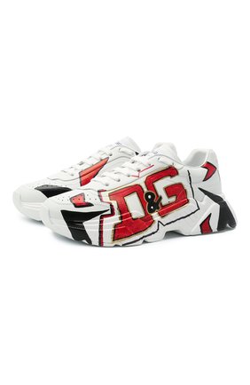 Мужские кожаные кроссовки daymaster DOLCE & GABBANA белого цвета по цене 76300 руб., арт. CS1791/A0233 | Фото 1 Мужские кожаные кроссовки daymaster DOLCE & GABBANA белого цвета, арт. CS1791/A0233 | Фото 1