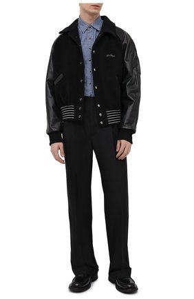 Мужская джинсовая рубашка SAINT LAURENT голубого цвета по цене 39950 руб., арт. 597059/Y01IC | Фото 2 Мужская джинсовая рубашка SAINT LAURENT голубого цвета, арт. 597059/Y01IC | Фото 2