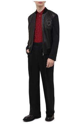 Мужской кожаный бомбер DOLCE & GABBANA черного цвета по цене 258500 руб., арт. G9US4Z/HULF9 | Фото 2 Мужской кожаный бомбер DOLCE & GABBANA черного цвета, арт. G9US4Z/HULF9 | Фото 2