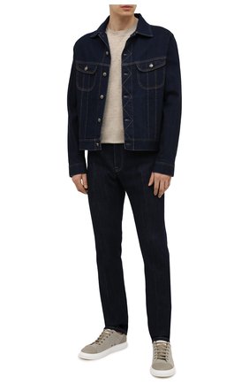 Мужская льняная футболка LORO PIANA бежевого цвета по цене 52550 руб., арт. FAL5748 | Фото 2 Мужская льняная футболка LORO PIANA бежевого цвета, арт. FAL5748 | Фото 2