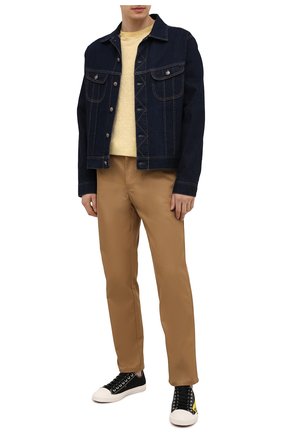 Мужская льняная футболка LORO PIANA желтого цвета по цене 52550 руб., арт. FAL5748 | Фото 2 Мужская льняная футболка LORO PIANA желтого цвета, арт. FAL5748 | Фото 2