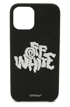 Чехол для iphone 12 pro max OFF-WHITE черно-белого цвета по цене 7515 руб., арт. 0MPA027S21PLA004 | Фото 1 Чехол для iphone 12 pro max OFF-WHITE черно-белого цвета, арт. 0MPA027S21PLA004 | Фото 1