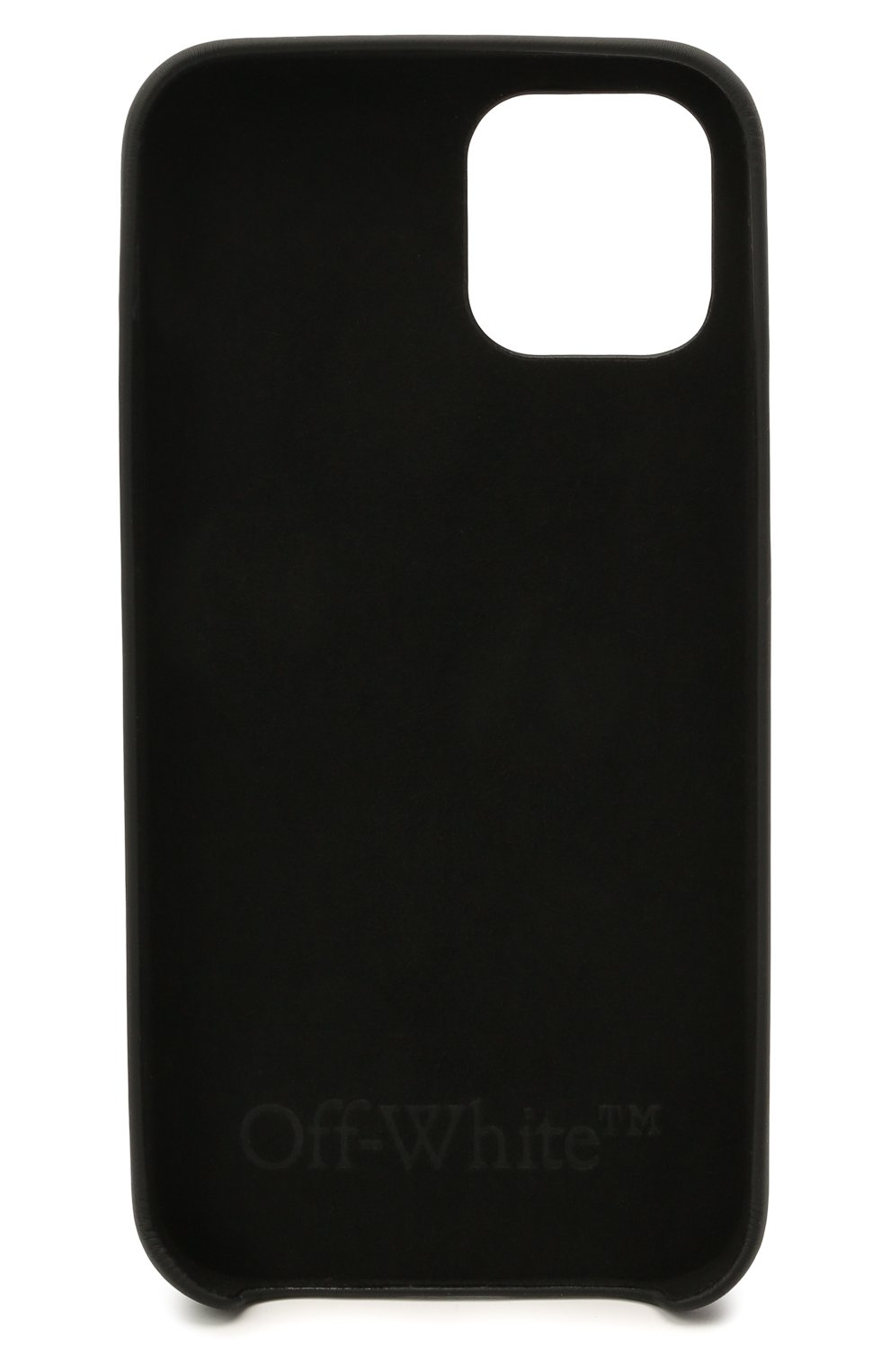 Чехол для iphone 12/12 pro OFF-WHITE черно-белого цвета по цене 0 руб., арт. 0MPA026S21PLA004 | Фото 2 Чехол для iphone 12/12 pro OFF-WHITE черно-белого цвета, арт. 0MPA026S21PLA004 | Фото 2 (Материал: Пластик)