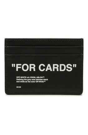 Мужской кожаный футляр для кредитных карт OFF-WHITE черно-белого цвета по цене 17900 руб., арт. 0MND017S21LEA001 | Фото 1 Мужской кожаный футляр для кредитных карт OFF-WHITE черно-белого цвета, арт. 0MND017S21LEA001 | Фото 1