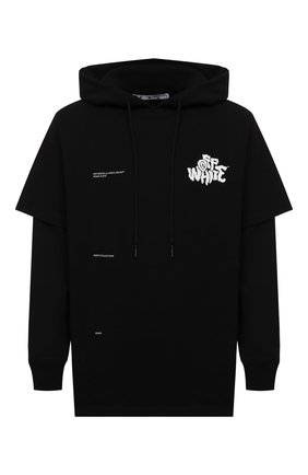 Мужской хлопковое худи OFF-WHITE черного цвета по цене 49950 руб., арт. 0MBB051S21FLE003 | Фото 1 Мужской хлопковое худи OFF-WHITE черного цвета, арт. 0MBB051S21FLE003 | Фото 1