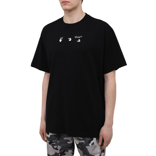 фото Хлопковая футболка off-white