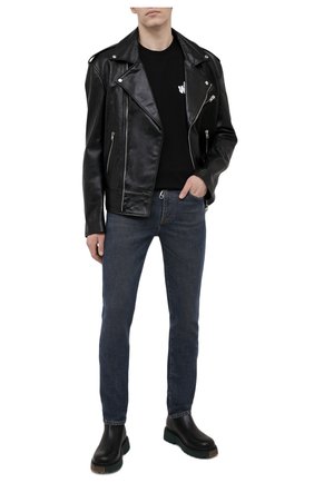 Мужская хлопковая футболка OFF-WHITE черного цвета по цене 26050 руб., арт. 0MAA027S21JER014 | Фото 2 Мужская хлопковая футболка OFF-WHITE черного цвета, арт. 0MAA027S21JER014 | Фото 2