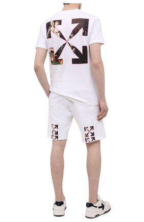 Мужская хлопковая футболка OFF-WHITE белого цвета по цене 24650 руб., арт. 0MAA027S21JER010 | Фото 2 Мужская хлопковая футболка OFF-WHITE белого цвета, арт. 0MAA027S21JER010 | Фото 2