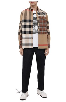 Мужская хлопковая футболка BURBERRY белого цвета по цене 38600 руб., арт. 4567622 | Фото 2 Мужская хлопковая футболка BURBERRY белого цвета, арт. 4567622 | Фото 2