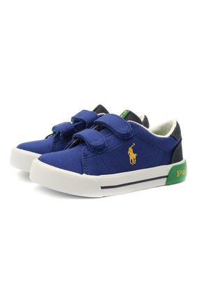Детские текстильные кеды POLO RALPH LAUREN синего цвета по цене 6995 руб., арт. 12-RF102976/T0DDLER | Фото 1 Детские текстильные кеды POLO RALPH LAUREN синего цвета, арт. 12-RF102976/T0DDLER | Фото 1 (Материал внешний: Текстиль; Материал внутренний: Текстиль)