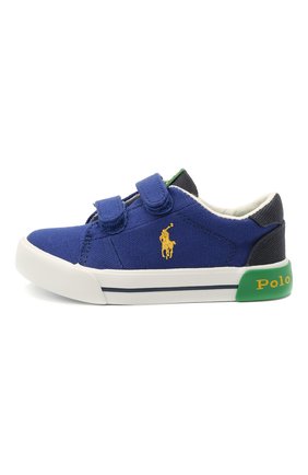 Детские текстильные кеды POLO RALPH LAUREN синего цвета по цене 6995 руб., арт. 12-RF102976/T0DDLER | Фото 2 Детские текстильные кеды POLO RALPH LAUREN синего цвета, арт. 12-RF102976/T0DDLER | Фото 2 (Материал внешний: Текстиль; Материал внутренний: Текстиль)