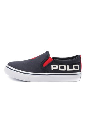 Детские текстильные слипоны POLO RALPH LAUREN синего цвета по цене 7445 руб., арт. 12-RF102994/CHILDREN | Фото 2 Детские текстильные слипоны POLO RALPH LAUREN синего цвета, арт. 12-RF102994/CHILDREN | Фото 2 (Материал внутренний: Текстиль; Материал внешний: Текстиль)