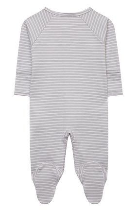 Детский хлопковый комбинезон KISSY KISSY серого цвета по цене 4455 руб., арт. KBQ05763N | Фото 2 Детский хлопковый комбинезон KISSY KISSY серого цвета, арт. KBQ05763N | Фото 2