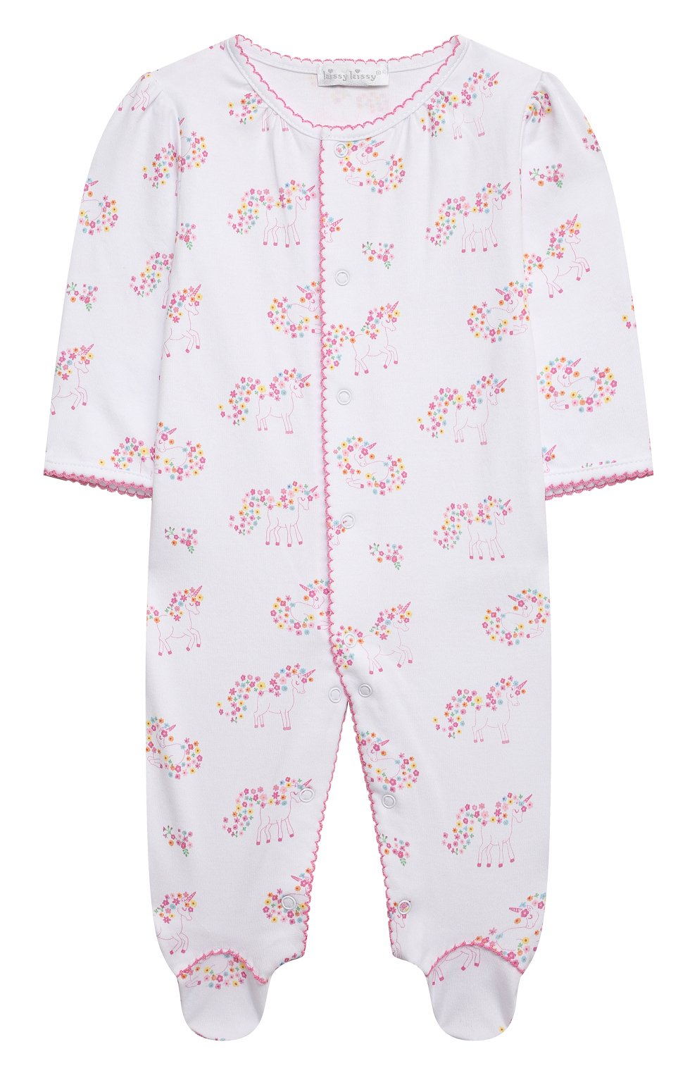 Детский хлопковый комбинезон KISSY KISSY розового цвета, арт. KGQ05986N | Фото 1