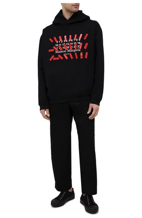Мужской хлопковое худи MAISON MARGIELA черного цвета по цене 61750 руб., арт. S30GU0148/S25503 | Фото 2 Мужской хлопковое худи MAISON MARGIELA черного цвета, арт. S30GU0148/S25503 | Фото 2
