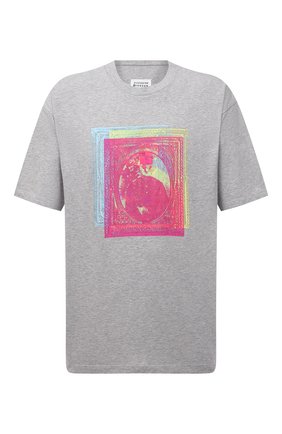 Мужская хлопковая футболка MAISON MARGIELA серого цвета по цене 28300 руб., арт. S50GC0649/S22816 | Фото 1 Мужская хлопковая футболка MAISON MARGIELA серого цвета, арт. S50GC0649/S22816 | Фото 1