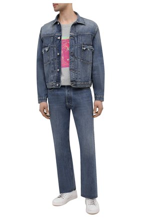 Мужская хлопковая футболка MAISON MARGIELA серого цвета по цене 28300 руб., арт. S50GC0649/S22816 | Фото 2 Мужская хлопковая футболка MAISON MARGIELA серого цвета, арт. S50GC0649/S22816 | Фото 2