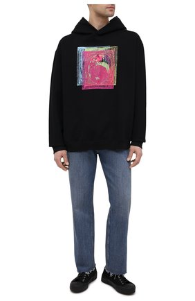 Мужской хлопковое худи MAISON MARGIELA черного цвета по цене 59750 руб., арт. S50GU0164/S25503 | Фото 2 Мужской хлопковое худи MAISON MARGIELA черного цвета, арт. S50GU0164/S25503 | Фото 2
