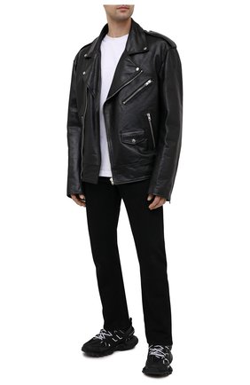 Мужские комбинированные кроссовки track BALENCIAGA черно-белого цвета по цене 77050 руб., арт. 542023/W3AC1 | Фото 2 Мужские комбинированные кроссовки track BALENCIAGA черно-белого цвета, арт. 542023/W3AC1 | Фото 2