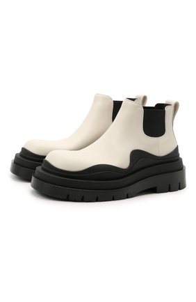 Женские кожаные ботинки bv tire BOTTEGA VENETA черно-белого цвета по цене 79950 руб., арт. 630300/VBS50 | Фото 1 Женские кожаные ботинки bv tire BOTTEGA VENETA черно-белого цвета, арт. 630300/VBS50 | Фото 1