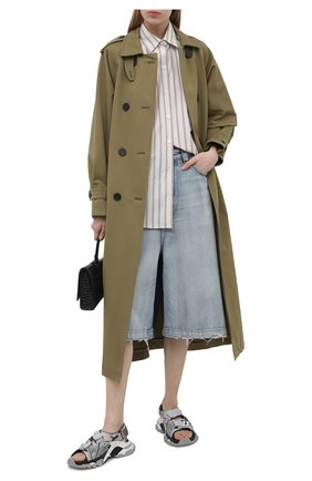 Женские текстильные сандалии track BALENCIAGA серого цвета по цене 59950 руб., арт. 617543/W3AR1 | Фото 2 Женские текстильные сандалии track BALENCIAGA серого цвета, арт. 617543/W3AR1 | Фото 2