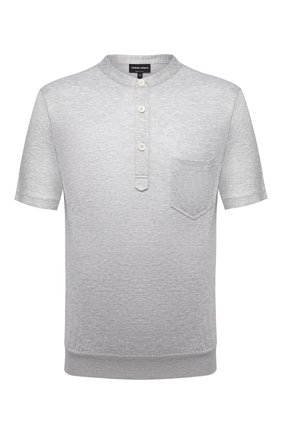 Мужская футболка из вискозы GIORGIO ARMANI серого цвета по цене 47900 руб., арт. 3KSF50/SJYBZ | Фото 1 Мужская футболка из вискозы GIORGIO ARMANI серого цвета, арт. 3KSF50/SJYBZ | Фото 1