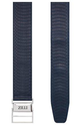 Мужской кожаный ремень ZILLI синего цвета по цене 66250 руб., арт. MJT-SP0RE-01339/0061 | Фото 2 Мужской кожаный ремень ZILLI синего цвета, арт. MJT-SP0RE-01339/0061 | Фото 2