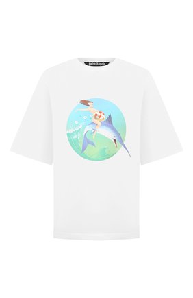 Мужская хлопковая футболка PALM ANGELS белого цвета по цене 25500 руб., арт. PMAA002S21JER0010144 | Фото 1 Мужская хлопковая футболка PALM ANGELS белого цвета, арт. PMAA002S21JER0010144 | Фото 1