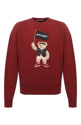 Мужской хлопковый свитшот PALM ANGELS бордового цвета по цене 67950 руб., арт. PMBA026S21FLE0078501 | Фото 1 Мужской хлопковый свитшот PALM ANGELS бордового цвета, арт. PMBA026S21FLE0078501 | Фото 1