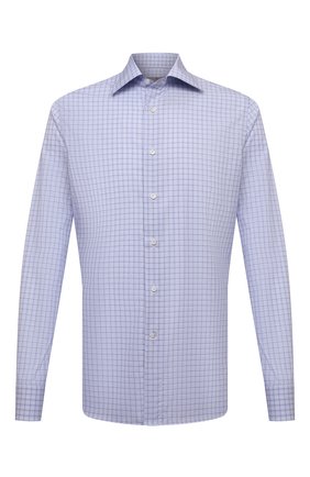 Мужская хлопковая сорочка CANALI синего цвета по цене 22700 руб., арт. NX05/GR01578 | Фото 1 Мужская хлопковая сорочка CANALI синего цвета, арт. NX05/GR01578 | Фото 1