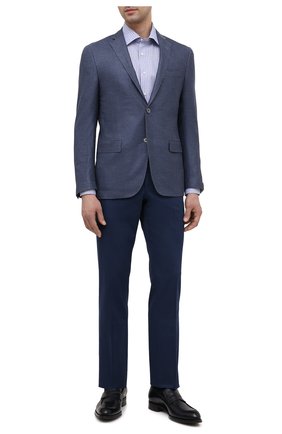 Мужская хлопковая сорочка CANALI синего цвета по цене 22700 руб., арт. NX05/GR01578 | Фото 2 Мужская хлопковая сорочка CANALI синего цвета, арт. NX05/GR01578 | Фото 2