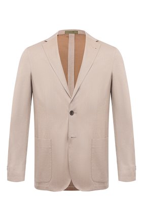 Мужской пиджак CORNELIANI бежевого цвета по цене 96350 руб., арт. 87X576-1114503/90 | Фото 1 Мужской пиджак CORNELIANI бежевого цвета, арт. 87X576-1114503/90 | Фото 1 (Материал внешний: Лиоцелл, Хлопок, Растительное волокно; Материал подклада: Синтетический материал; Длина (для топов): Стандартные; Рукава: Длинные; Случай: Повседневный; Пиджаки М: Прямой; 1-2-бортные: Однобортные; Стили: Кэжуэл)