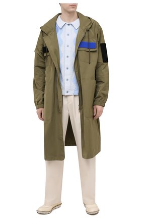 Мужской хлопковый кардиган CASABLANCA синего цвета по цене 46450 руб., арт. MS21-KW-058 BLUE | Фото 2 Мужской хлопковый кардиган CASABLANCA синего цвета, арт. MS21-KW-058 BLUE | Фото 2