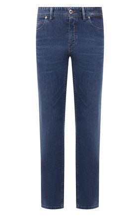 Мужские джинсы BRIONI синего цвета, арт. SPPA0M/P0D06/STELVI0 | Фото 1 (Длина (брюки, джинсы): Стандартные; Материал внешний: Хлопок, Деним; Стили: Классический; Силуэт М (брюки): Прямые; Кросс-КТ: Деним)
