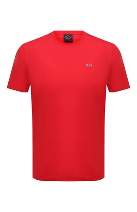 Мужская хлопковая футболка PAUL&SHARK красного цвета по цене 10850 руб., арт. C0P1092/C00 | Фото 1 Мужская хлопковая футболка PAUL&SHARK красного цвета, арт. C0P1092/C00 | Фото 1